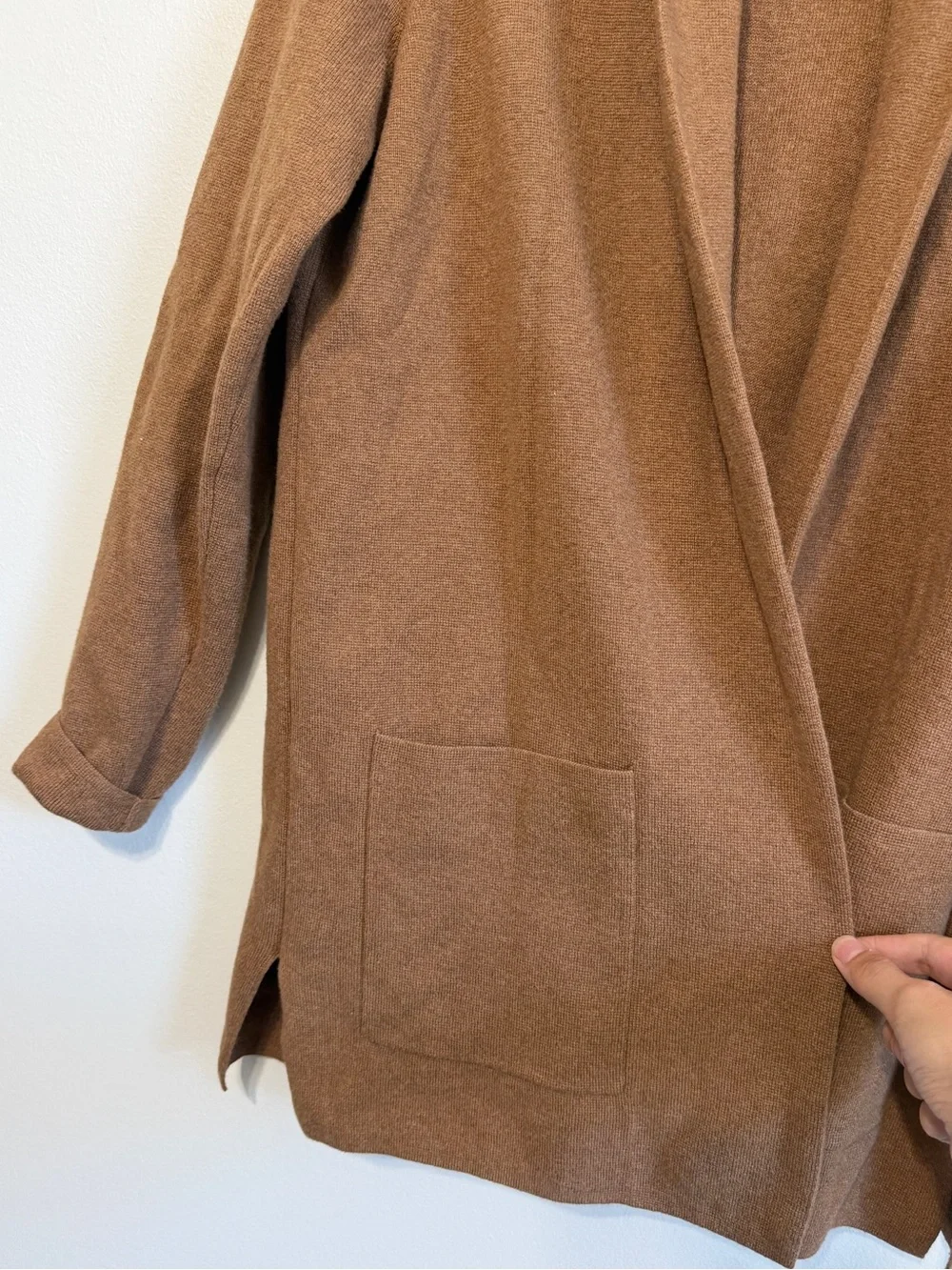 J. Crew Chelsea Blazer Cardigan Size Small Tan Fall winter sweater cotton